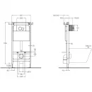 Инсталляция для унитаза BelBagno BB097SET.Q.CR с кнопкой смыва, хром