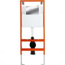 Инсталляция для унитаза BelBagno BB097SET.R.CR с кнопкой смыва, хром