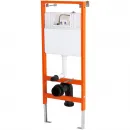 Инсталляция для унитаза BelBagno BB097SET.R.CR с кнопкой смыва, хром