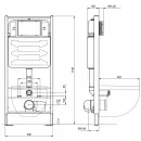 Инсталляция для унитаза Aquatek Standart 50 INS-0000012