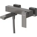 Смеситель для ванны Cezares Slider SLIDER-VD-GM с душевым гарнитуром, оружейная сталь