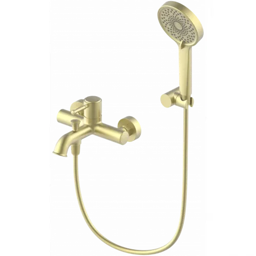 Смеситель для ванны Wonzon & Woghand Tor WW-88037073-BG с душевым гарнитуром, золотой матовый