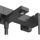 Смеситель для ванны Cezares Slider SLIDER-VD-NOP с душевым гарнитуром, черный матовый