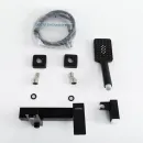 Смеситель для ванны Cezares Slider SLIDER-VD-NOP с душевым гарнитуром, черный матовый