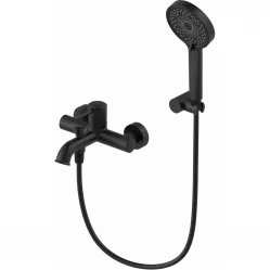 Смеситель для ванны Wonzon & Woghand Tor WW-88037073-MB с душевым гарнитуром, черный матовый