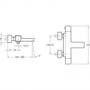 Термостат для ванны Jacob Delafon Strayt E9127-CP + E99898RU-CP