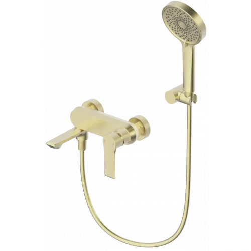 Смеситель для ванны Wonzon & Woghand Brilliant WW-88037079-BG с душевым гарнитуром, золотой матовый