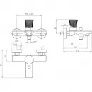 Смеситель для ванны Paini Domus 18CR111PZ