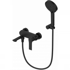 Смеситель для ванны Wonzon & Woghand Brilliant WW-88037079-MB с душевым гарнитуром, черный матовый