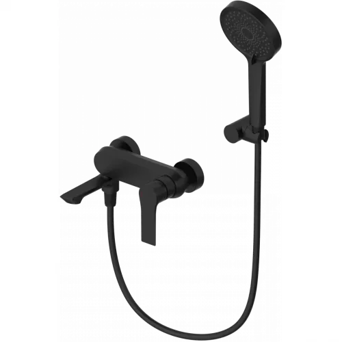 Смеситель для ванны Wonzon & Woghand Brilliant WW-88037079-MB с душевым гарнитуром, черный матовый