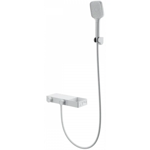 Термостат для ванны Wonzon & Woghand Shelf WW-B2551-MW с душевым гарнитуром, белый матовый