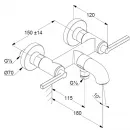 Смеситель для ванны Kludi Nova Fonte Puristic 205400515