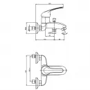 Смеситель для ванны Paini Trento TRCR111LMKM