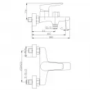 Смеситель для ванны BelBagno Ancona ANCONA-VAS-CRM