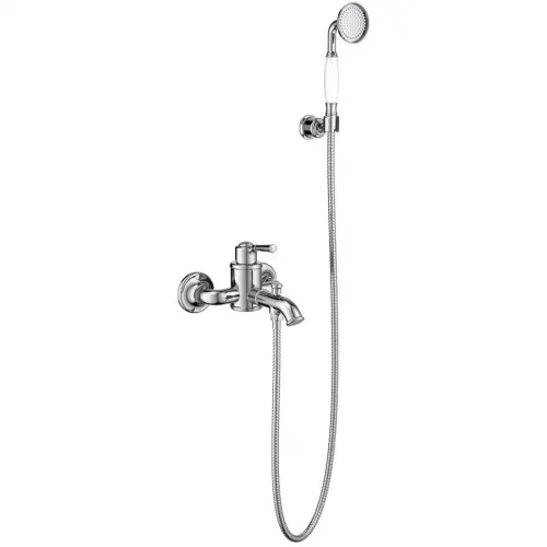 Смеситель для ванны Aquatek Классик AQ1549CR с душевым гарнитуром, хром