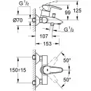 Смеситель для ванны Grohe Eurostyle 33591001