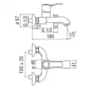 Смеситель для ванны Nobili Sofi SI98110/1BR