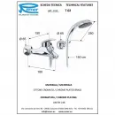 Смеситель для ванны Remer Ten T02