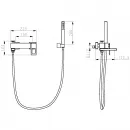 Смеситель для ванны Boheme Q 143-CRCR.2