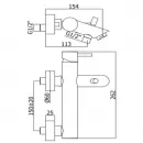 Смеситель для ванны Paffoni Light LIG022BO