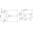 Смеситель для ванны Migliore Kvant ML.KVT-2702.CR