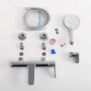 Смеситель для ванны Cezares Lux LUX-VD-01 с душевым гарнитуром, хром