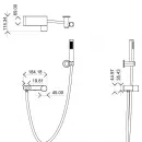 Смеситель для ванны Boheme Stick Touch 123-BCR.2