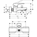 Смеситель для ванны Hansgrohe Metropol 32540670
