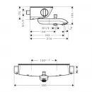 Термостат для ванны Hansgrohe Ecostat Select 13141400