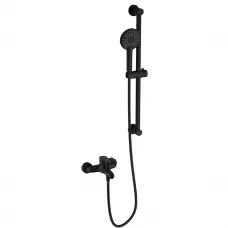 Смеситель для ванны Wonzon & Woghand Alfa WW-AE3205-MB с душевым гарнитуром, черный матовый