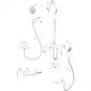 Смеситель для ванны Wonzon & Woghand Alfa WW-AE3205-MB с душевым гарнитуром, черный матовый