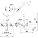 Смеситель для ванны Migliore Arcadia ML.ARC-8302.CR