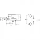 Смеситель для ванны Jacob Delafon July E16033-4-CP + E32910-CP