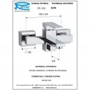 Смеситель для ванны Remer Qubika Q05