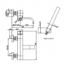 Смеситель для ванны Paini Dax-R 84CR105R2SKM