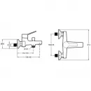 Смеситель для ванны Jacob Delafon Eo E24160RU-CP + E32910-CP