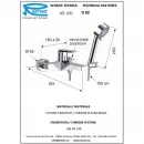 Смеситель для ванны Remer Dream D02