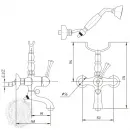 Смеситель для ванны Migliore Dallas ML.DLS-6802.BR