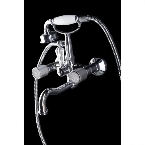 Смеситель для ванны Boheme Royal Cristal 273-Royal/CRST black