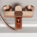 Смеситель для ванны Am.Pm X-Joy F85A10044 розовое золото матовый