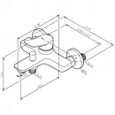 Смеситель для ванны Am.Pm X-Joy F85A10099 золотой