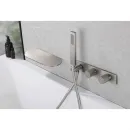 Смеситель для ванны Abber Rund AF8731SP CoolStart, встраиваемый, с душевым гарнитуром, сатин