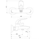 Смеситель для ванны Damixa Eclipse 311000001