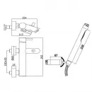 Смеситель для ванны Paffoni Light LIG023BO