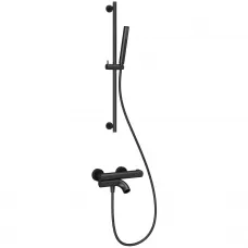 Термостат для ванны Wonzon & Woghand Loop WW-311-00-508 с душевым гарнитуром, черный матовый