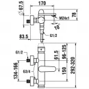 Смеситель для ванны Laufen New Classic HF900560100600 с душевым гарнитуром, хром