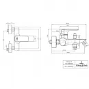 Смеситель для ванны Villeroy & Boch Subway 2.0 TVT10200300061