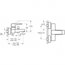 Смеситель для ванны VitrA Root Square A4273726EXP