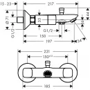 Смеситель для ванны Hansgrohe Logis 71243000 + 26275000