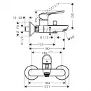 Смеситель для ванны Hansgrohe Logis E 71415000